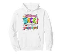 Welcome Back I'm Glad You're Here Back To School Teacher Pullover Hoodie