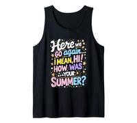 Welcome Back I'm Glad You're Here, Back to School Teacher Tank Top