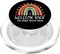 Welcome Back I'm Glad You're Here First Day Of School PopSockets PopGrip for MagSafe