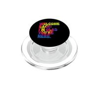 Welcome Back I'm Glad You're Here Fun Back To School Tie Dye PopSockets PopGrip for MagSafe