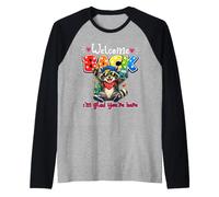 Welcome Back I'm Glad You're Here Raccoon Back to School Raglan Baseball Tee