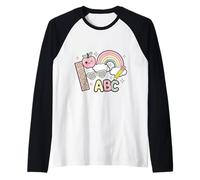 Welcome Back School Shirt Book Pencil Paintbrush Smiles Raglan Baseball Tee