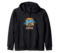 Welcome Back School Shirt Stack Apple Cute Books Pencil Fun Zip Hoodie