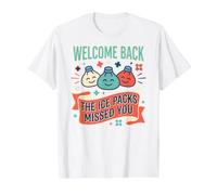 Welcome Back The Ice Packs Missed You School Nurse Student Value Graphic T-Shirt, Men, White, S