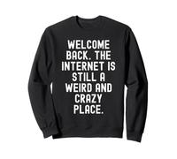 welcome back the internet is still a weird and crazy place Sweatshirt
