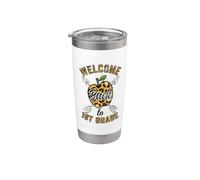 Welcome Back to 1st Grade Leopard Print Vintage Stainless Steel Insulated Tumbler