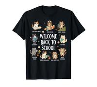 Welcome Back to School Cute Cat Student Motivation T-Shirt