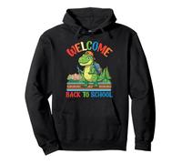 Welcome Back To School Cute Dinosaur Student Boys Girls Kids Pullover Hoodie