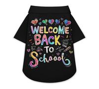 Welcome Back to School Cute Pet T-Shirts Dog Shirt Clothes Funny Beach Pullover Cat Sweatshirt For Small Pets 3XL