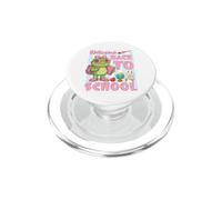 Welcome Back To School Day Cute Pink Frog Student Girls PopSockets PopGrip for MagSafe