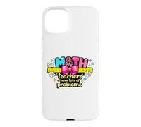 Welcome Back to School First Day Math Teacher Ready Learning Case for iPhone 15 Plus