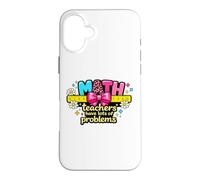 Welcome Back to School First Day Math Teacher Ready Learning Case for iPhone 16 Plus