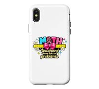 Welcome Back to School First Day Math Teacher Ready Learning Case for iPhone X/XS