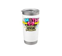 Welcome Back to School First Day Math Teacher Ready Learning Stainless Steel Insulated Tumbler
