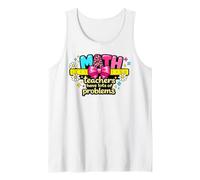 Welcome Back to School First Day Math Teacher Ready Learning Tank Top