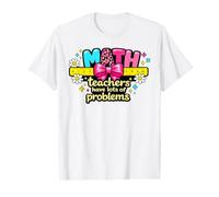Welcome Back to School First Day Math Teacher Ready Learning Value Graphic T-Shirt