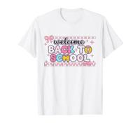 Welcome Back to School First Day of School Teacher Student Value Graphic T-Shirt, Men, White, S