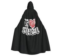 Welcome Back To School First Day Of School Teachers Students Halloween Witch Cloak Unisex Hooded Cloak For Festive Party Costume