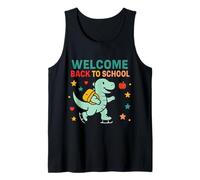 Welcome back to school Happy 3 Rex Cute Dinosaur Tank Top