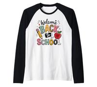Welcome Back to School Teacher Student First Day Education Raglan Baseball Tee