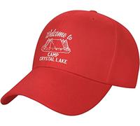 Welcome-Camp-Crystal-Lake Hat Men Women Casual Baseball Cap Adjustable Black Trucker Hats for Workout Sports Gift