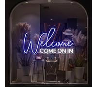 Welcome Come ON in Neon Sign Welcome Signs Storefront Custom Open LED for Restaurant Bar Shop Store Open