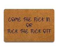 Welcome Come The Fuck In Mat Entry Washable Floor Mats Stylish Doormat For Dogs Pets Patios 40 X 60Cm