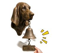 Welcome Doorbells | Funny Animal Themed with Rustic Design for Wall Mounted | Dog Head Door Bell for Porch | For Gate Porch Garden Safety Do