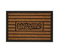 "Welcome" Doormat, Brown