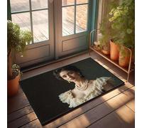 Welcome Doormat Outdoor Entrance Hello A Woman In An Elegant, Ruffled Dress With Intricate Lace Details Doormat Outdoor Porch Decor Cool Room Accessories For Teen(50X80CM)