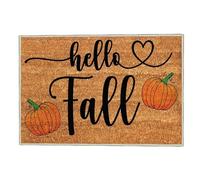 Welcome Doormat Thanksgiving Hello Pumpkin Fall Door Mats,Outdoor Autumn Front Door Mat,Porch Home Halloween Doormats Décor,Rustic Farmhouse Indoor Kitchen Entrance Non Slip Rugs (C-1, 60x40cm)