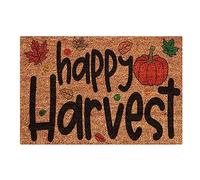 Welcome Doormat Thanksgiving Hello Pumpkin Fall Door Mats,Outdoor Autumn Front Door Mat,Porch Home Halloween Doormats Décor,Rustic Farmhouse Indoor Kitchen Entrance Non Slip Rugs (E-1, 60x40cm)