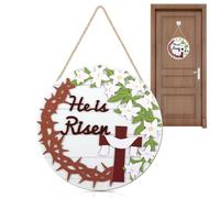 Welcome Easter Sign Entrance Door, Rustic Wooden Wall Hanger - Welcome Door Sign, for Window Balcony Homeland Farmhouse Style Indoor and Outdoor Holiday Home