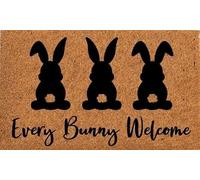 Welcome Every Bunny,Easter Doormat,Easter Decoration,Easter Decorations,Funny Doormats,Easter Welcome Mats,Doormats Bathroom Kitchen Door Mat 30X18 Inch