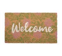 Welcome Floral Coir Doormat