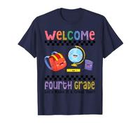 Welcome Fourth Grade Lets Make It A Great Year Classroom T-Shirt