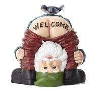Welcome Garden Gnomes Ornaments-Garden Gnome Statue,Funny Waterproof Resin Dwarf Craft for Lawn Ornaments, Indoor or Outdoor Decorations