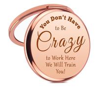 Welcome Gifts for New Employees Makeup Mirror Funny Coworker Gift Compact Mirror Welcome to the Team Work Gifts from Boss Leader Team Coworker Employee Congratulation Gift for New Job