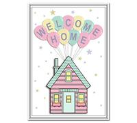 Welcome Home Card - Perfect for Back Home Greeting - New House - Back from Hospital Baby Work College Army Navy Military Holiday - Special Wishes Design - Blank Inside to Write own Message