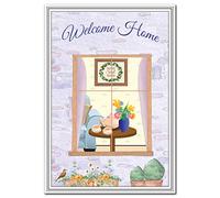 Welcome Home Card - Perfect for Back Home Greeting - New House - Back from Hospital Baby Work College Army Navy Military Holiday - Special Wishes Design - Blank inside to write own message
