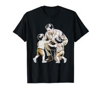 Welcome Home Daddy Heart Map Pin Soldier Returning T-Shirt