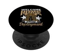 Welcome Home From Deployment Soldier Military Welcome Home PopSockets Adhesive PopGrip