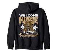 Welcome Home From Deployment Soldier Military Welcome Home Zip Hoodie