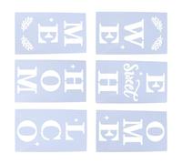 Welcome Home Painting Stencils Drawing Template Set 6pcs