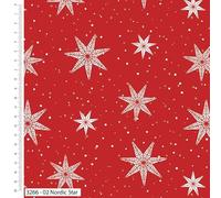 Welcome Home - Victoria Louise Christmas Fabric.100% Cotton. Ideal for Crafts, Patchwork and Dressmaking