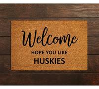 Welcome Hope You Like Huskies Doormat,Welcome Huskies Door Mat,Huskies Doormat,Welcome Huskies Funny Doormats,Welcome Dogs Breed Mats 30 x 18 Inch