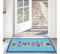 Welcome Inside Outside Rug Small Fish Floor Mats Ocean Fish Doormat Cute Animal Indoor Outdoor Mat Aesthetic Entryway Rug for Kitchen Funny Animal Entrance Mat Non-Slip Front Doormat