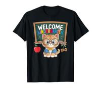 Welcome Kindergarten Funny Cat Lover First Day Of School T-Shirt