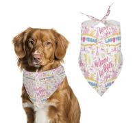 Welcome Las Vegas Dog Bandana Pet Scarf for Small Medium Large Dogs Triangle Bibs Photo Prop Gift