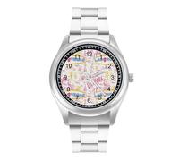 Welcome Las Vegas Mens Watches Simplicity Watch Stainless Steel Band